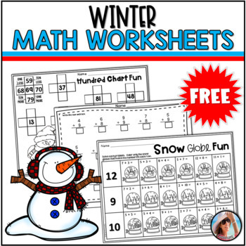 Winter Math Worksheets Free