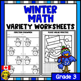 Winter Math Worksheets Grade 3