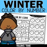 Winter Math Worksheets - Telling Time to the Hour and Half