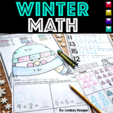 Winter Math Worksheets and Activities for Numbers, Additio