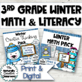 Winter Math & Writing Activities for 3rd Grade | PRINT & DIGITAL