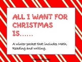 Winter Math Wrtiting and Reading Packet What I want for Ch