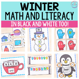 Winter Math and Literacy Centers for Preschool and Kindergarten