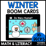 Winter Math and Literacy Bundle Boom Cards™ - January Boom Cards™