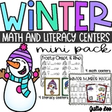 Winter Math and Literacy Centers Kindergarten Pre-K Winter