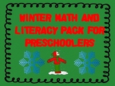 Winter Math and Literacy Pack for Preschoolers