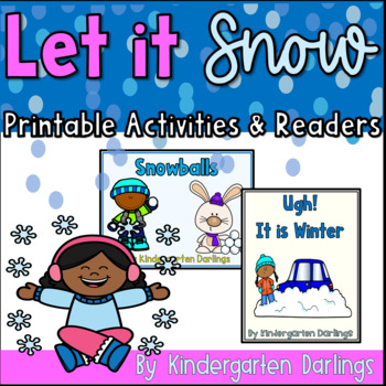 Preview of Winter Math and Literacy Printable Activities and Emergent Readers