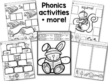 Winter Worksheets and Activities for Kindergarten by Lindsay Keegan