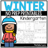 Winter Math and Literacy Printables for Kindergarten