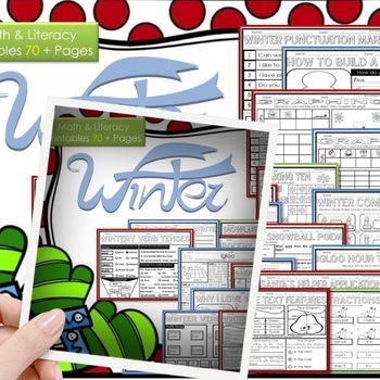 Preview of Winter Math and Literacy | Winter Activities