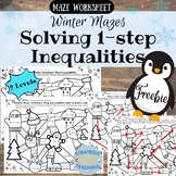 Winter Maze: Solving 1-Step Inequalities