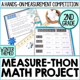 Winter Measure-Thon | A Snow Themed Math Project for Measu