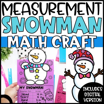 Preview of Winter Measurement Craft | Measurement Math Craft