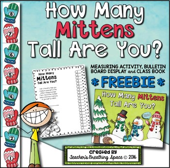 Preview of Winter Measuring FREEBIE  |  How Many Mittens Tall Are You?