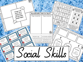 Winter Mega Pack- Language, Social skills, Articulation by Katrina Bevan