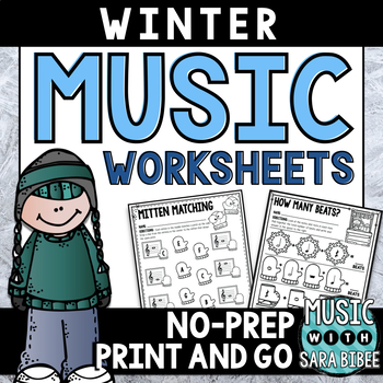 Preview of Winter Mega Pack of Music Worksheets
