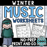 Winter Mega Pack of Music Worksheets