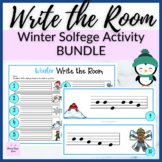 Winter Melody Write the Room BUNDLE for Solfege Patterns