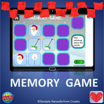 Preview of Winter Memory Play Brain Games Boom Card