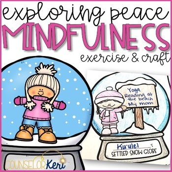 Preview of Winter Mindfulness Activity and Mindfulness Craft to Explore Calming Strategies