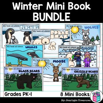 Preview of Winter Mini Book Bundle - Penguins, Wolves, Polar Bears, Snow and more