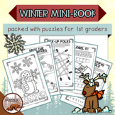 Winter Mini Puzzle Book for First Graders