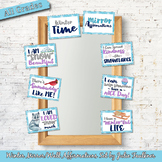 Winter Mirror Affirmations Poster Set, Growth Mindset