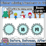 Winter Missing Numbers to 20 (Before, Between, After) Boom