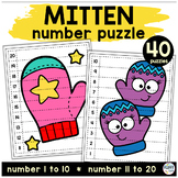 Winter Mitten Math Activities Number Puzzles for Preschool