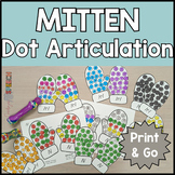 Winter Mitten Speech Therapy Activity Dot ARTiculation k, 