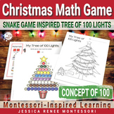 Winter Montessori Math Game - Count & Color the Christmas Lights