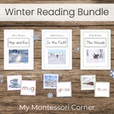 Winter Montessori Reading Bundle, Pink Blue and Green Seri