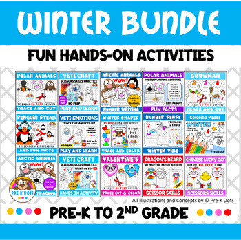 Preview of Winter Morning Centers | Hands on activities for Preschool and Kindergarten