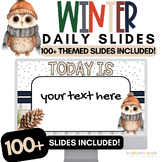 Winter Morning Slides Editable| Winter Daily Slides Editab