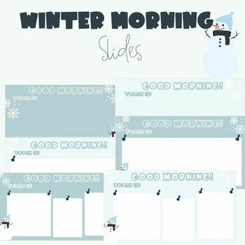 Preview of Winter Morning Slides | Google Slides 