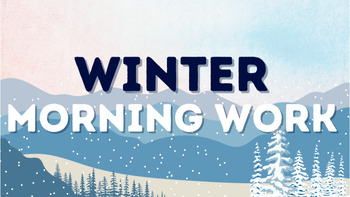 Preview of Winter Morning Work Editable Template for Google Slides 