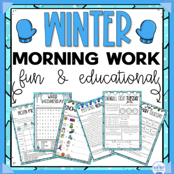 Preview of Winter Morning Work | Winter Fun