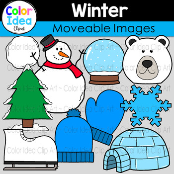 Winter - Moveable Images by Color Idea | Teachers Pay Teachers