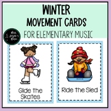 Winter Movement Cards and Posters for Elementary Music