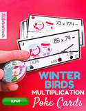 Winter Multiple Digit Multiplication Poke Cards