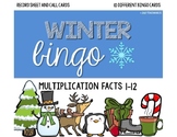 Winter Multiplication Bingo