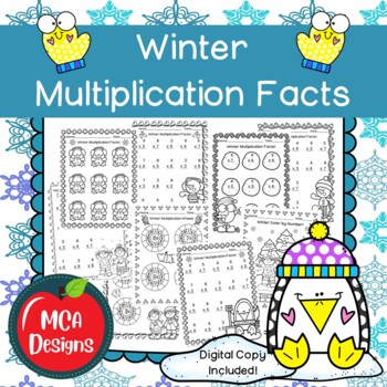 Preview of Winter Multiplication Facts