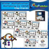 Winter Multiplication: Multiplying by NINE Clip Cards - EBOOK