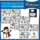 Winter Multiplication: Multiplying by SEVEN Clip Cards - EBOOK