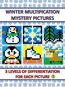 Preview of Winter Multiplication Mystery Pictures