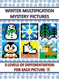 Winter Multiplication Mystery Pictures