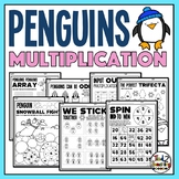 Winter Multiplication Printables Penguin Theme