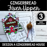 Winter Multiplication Holiday and Seasonal Gingerbread Math Craft