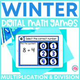 Winter Multiplication and Division Digital Math Games