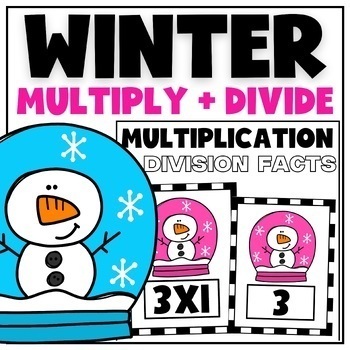 Preview of Winter Multiplication and Division by 3 Facts